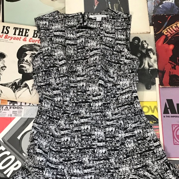 Diane Von Furstenberg Black and White Dress DVF - Picture 2 of 5